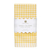 Bon Appetit Yellow & White Fabric Gingham Napkins/Tea Towels - 2 Pack