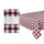 Burgundy & White Cotton XL Gingham Tablecloth - 160cm x 250cm | Autumn Decor |