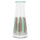 Red & Green Striped Glass Carafe