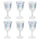 Blue & White Striped Wine Glasses | Summer Glassware |