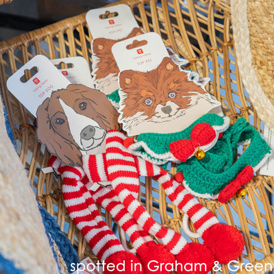 Crochet Christmas Scarf for Dogs