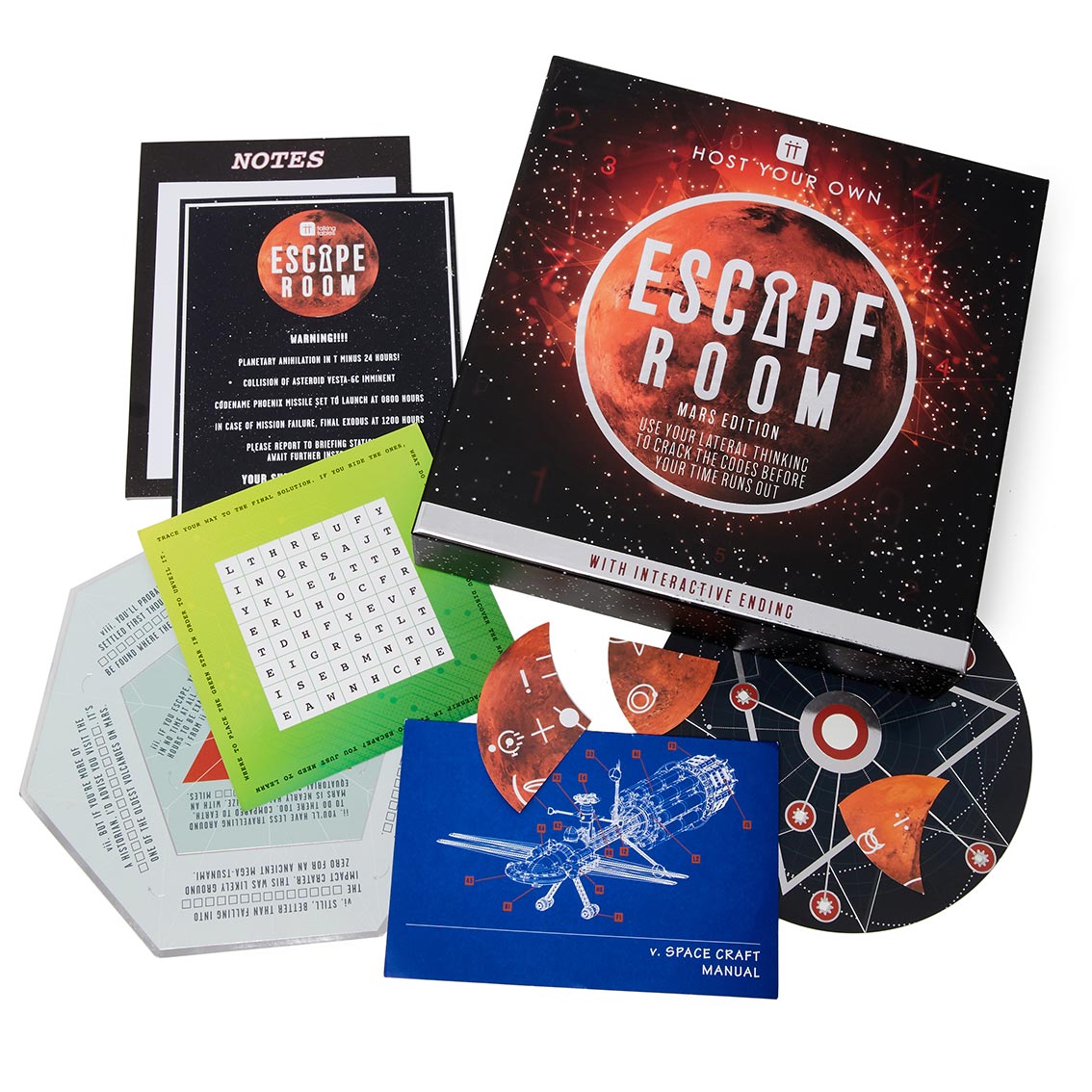 Host Your Own Escape Room Starter Set - 6 Games