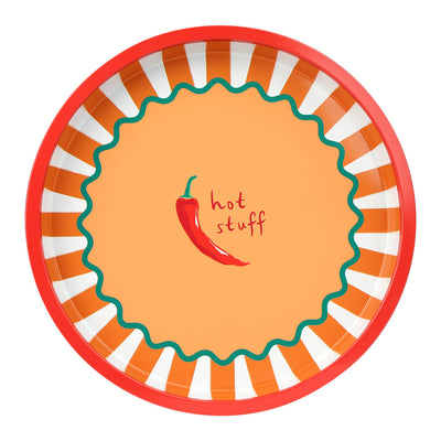 Hot Stuff Chilli Tin Tray - 30cm