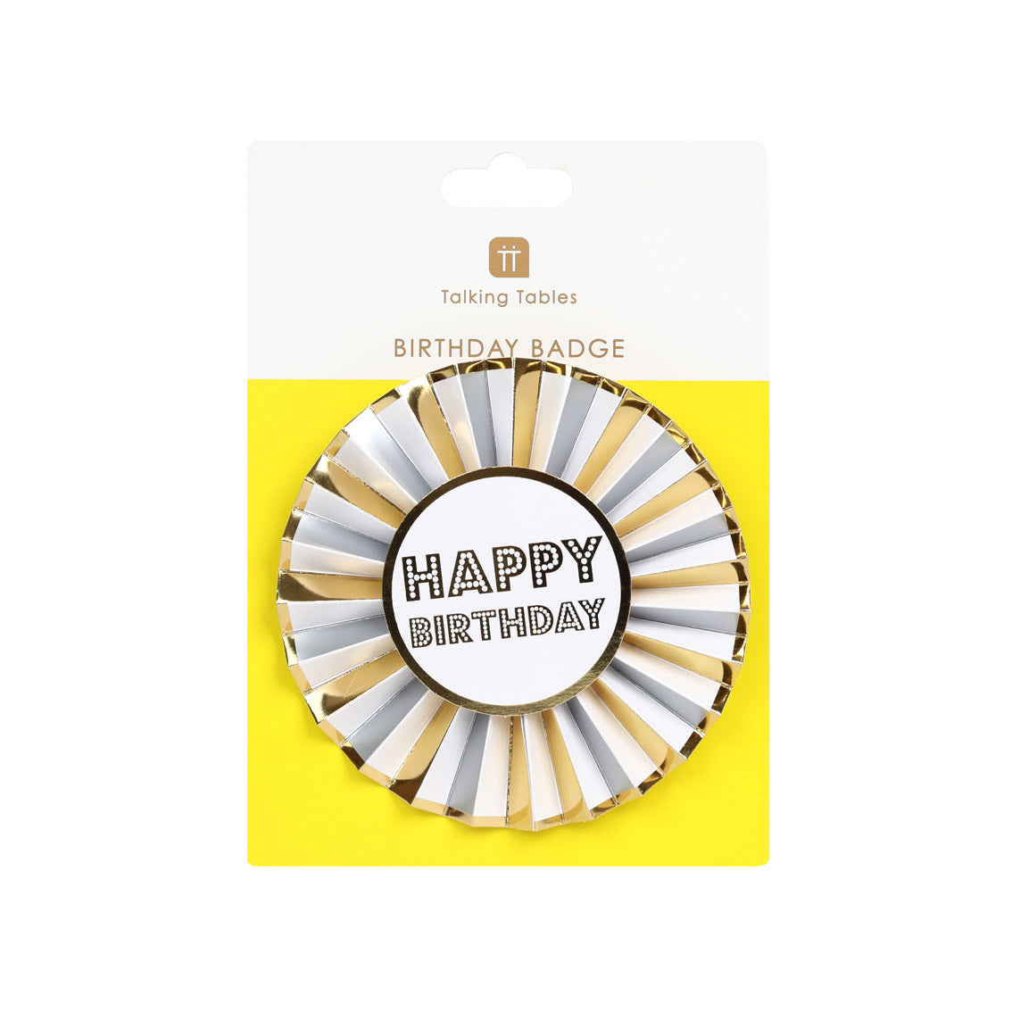 Luxe Gold Happy Birthday Badge