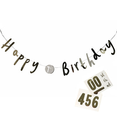 Customisable Happy Birthday Garland - 3m