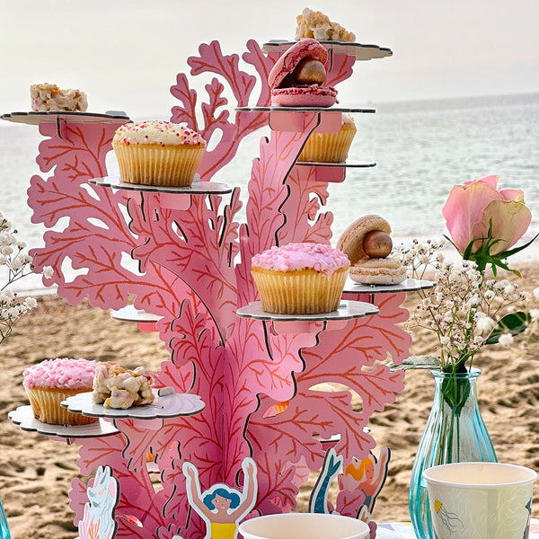 Make Waves Mermaids and Coral Reef Cake Stand