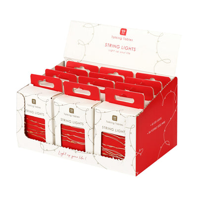 Gold LED String Lights - 3m - Red POS Unit