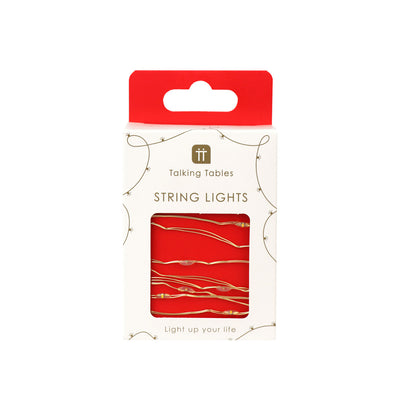 Gold LED String Lights - 3m - Red POS Unit