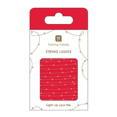 Gold LED String Lights - 3m - Red POS Unit