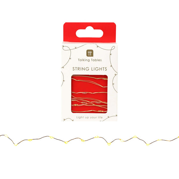Wholesale Gold LED String Lights - 3m - Red POS Unit | UK Trade ...