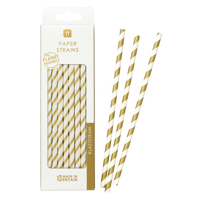 Mix & Match Gold Straws