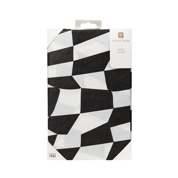 Black & White Check Table Cover – Talking Tables UK Trade
