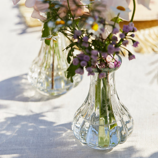 Souk Clear Recycled Glass Bud Vase