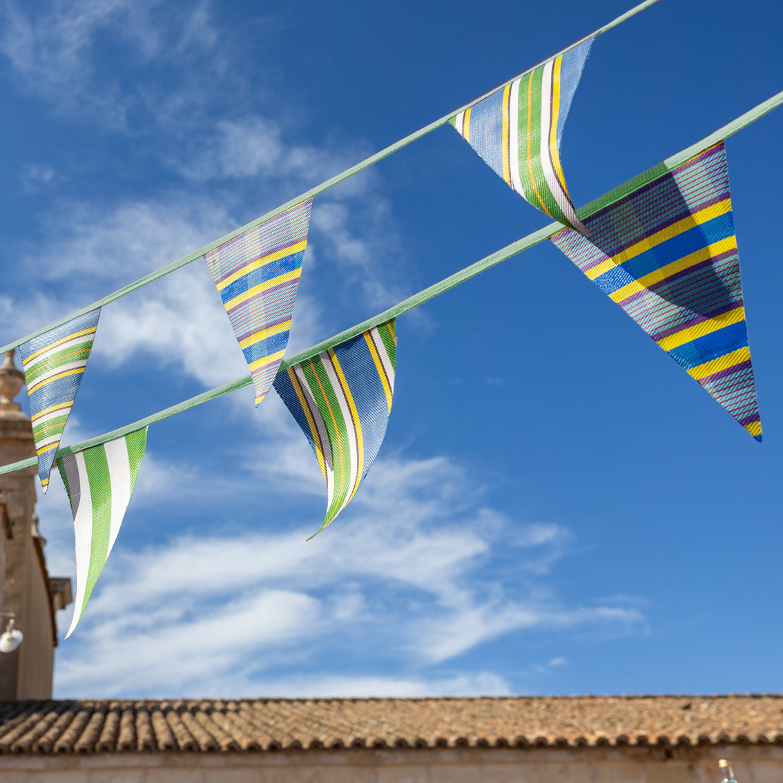 Bon Appetit Green Recycled Plastic Bunting - 10m