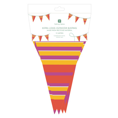 Bon Appetit Pink Recycled Plastic Bunting - 10m