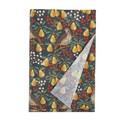 Partridge & Pear Tissue Paper - 4 Sheets | Christmas Wrap |