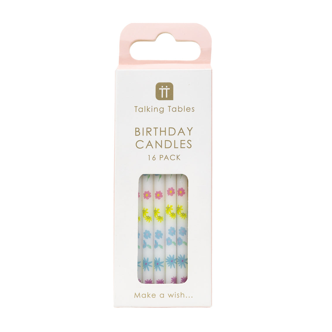 Packaging Pastel Floral Birthday Candles