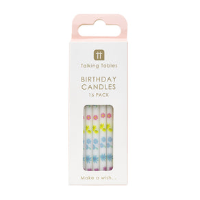 Packaging Pastel Floral Birthday Candles