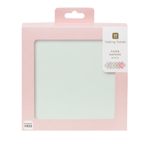 We Heart Pastels Paper Napkins - 50 Pack