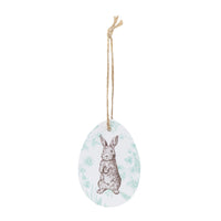 Playful Pierre Wooden Egg Hanging Decorations - 3 Pack
