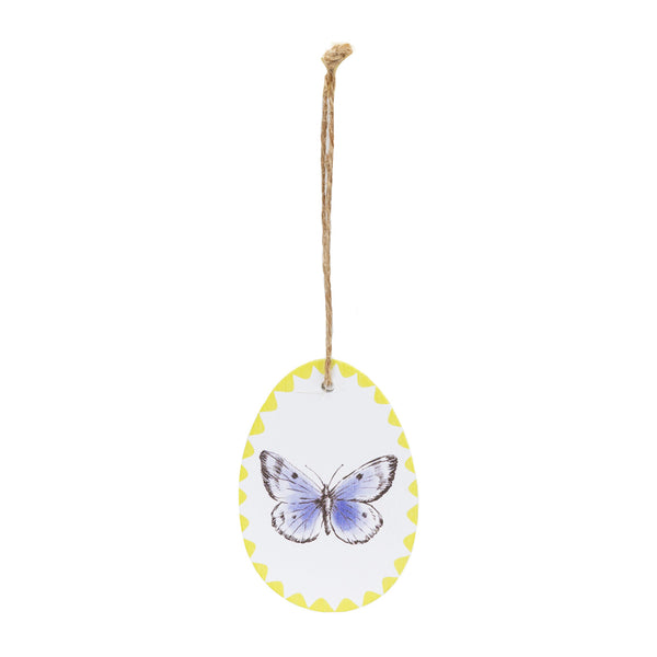 Playful Pierre Wooden Egg Hanging Decorations - 3 Pack
