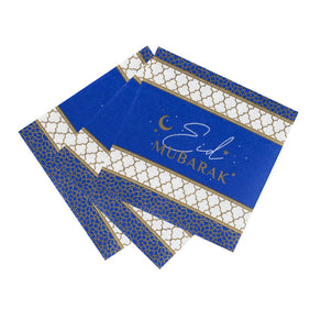 Party Porcelain Navy & Gold Eid Paper Napkins 