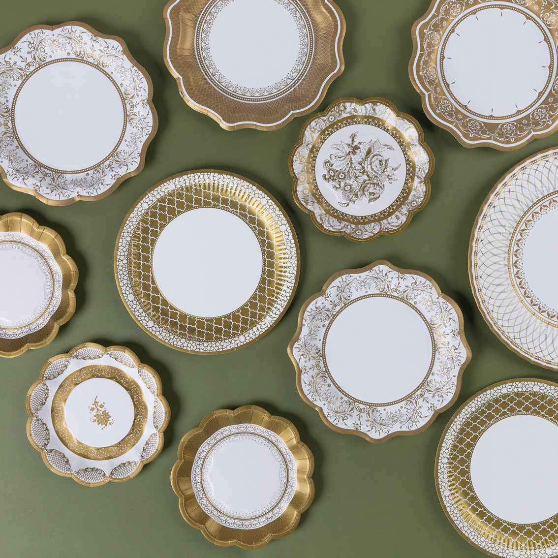 Party Porcelain Plates Medium