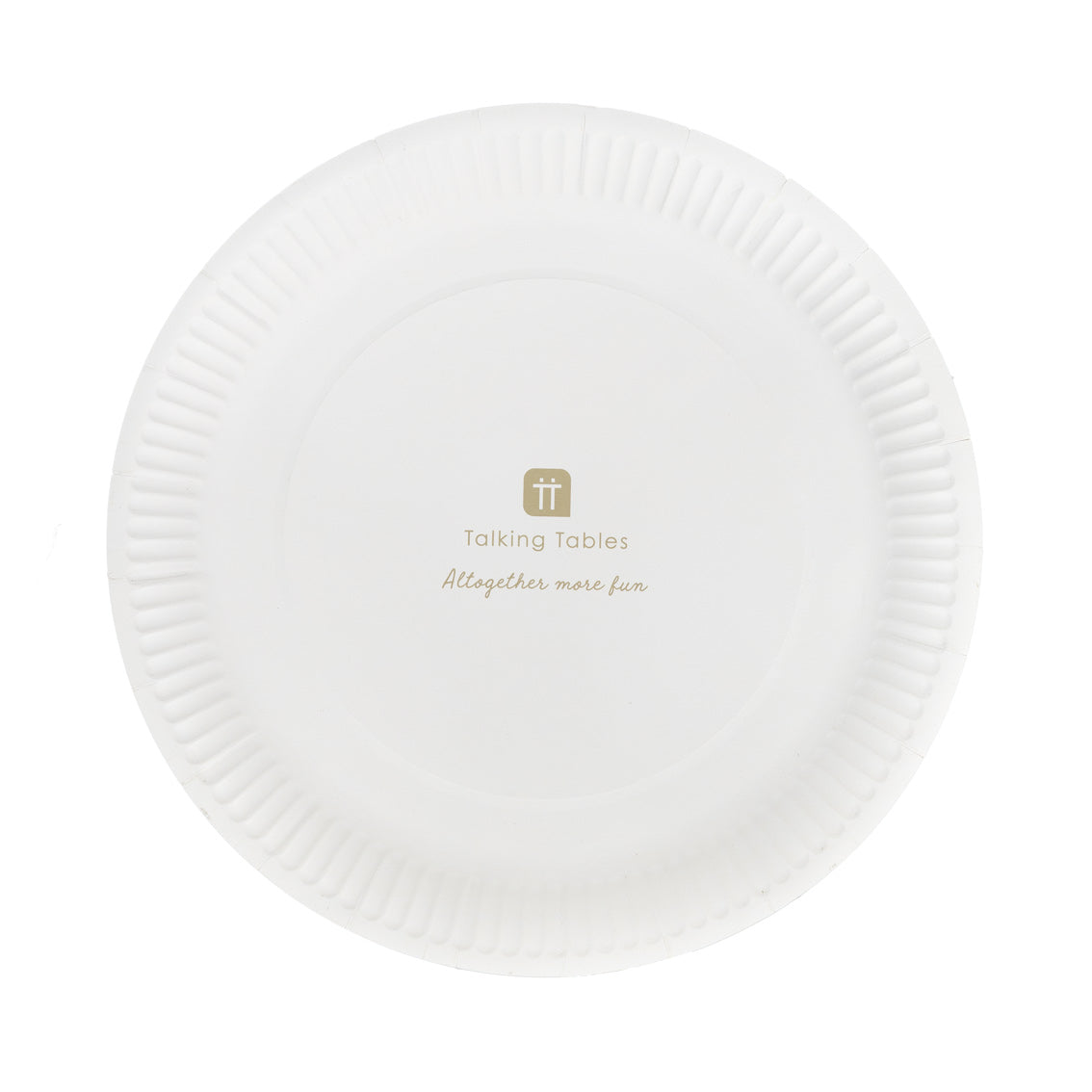 White Party Porcelain  Paper Plates