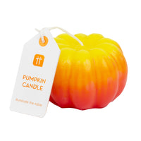 Halloween Yellow Ombre Pumpkin Candle