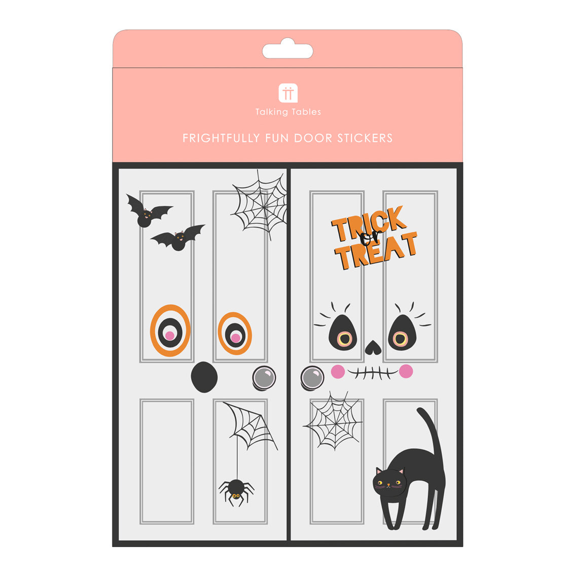 Black Orange White Halloween Door stickers