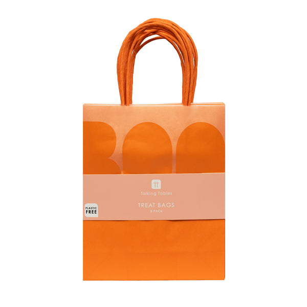 Halloween Pink & Orange Treat Bags - 8 Pack