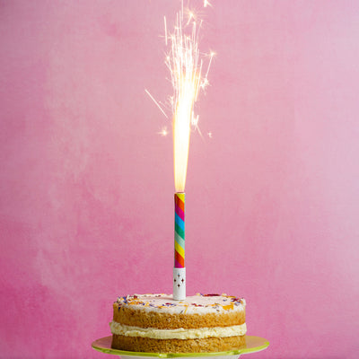Birthday Brights Rainbow Singing Cake Fountain