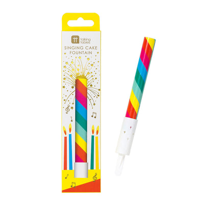 Birthday Brights Rainbow Singing Cake Fountain