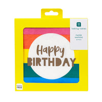 Birthday Brights 'Happy Birthday' Recyclable Napkins - 20 Pack