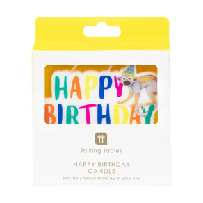 Packaging Party Safari Happy Birthday Candle