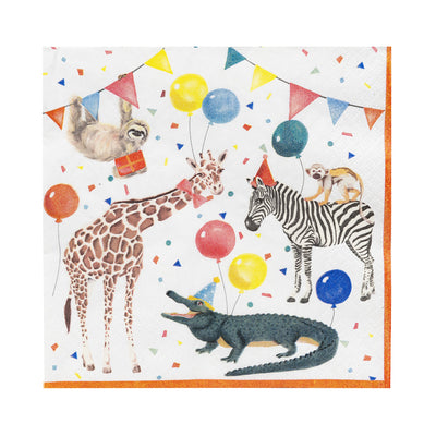 Party Safari Recycled Paper Napkins - 20 Pack