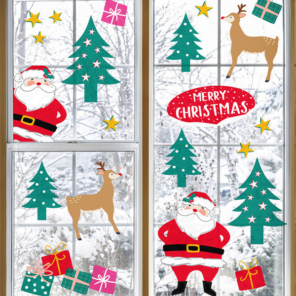Craft with Santa Christmas Window Clings