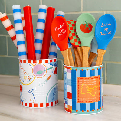 Italian Bistro Recyclable Storage Tins -  2 Pack | Everyday Kitchenware |