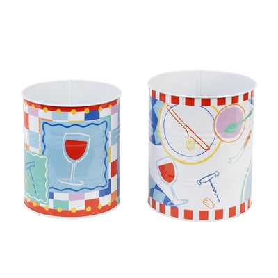 Italian Bistro Recyclable Storage Tins -  2 Pack | Everyday Kitchenware |