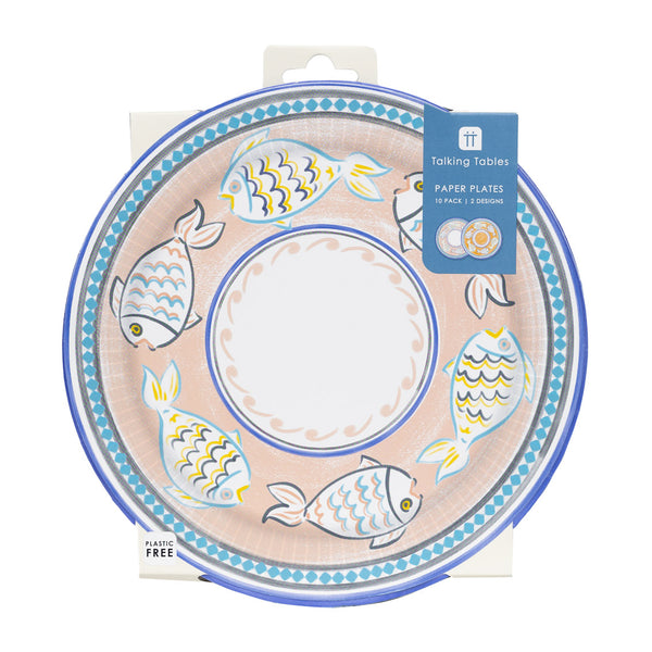 Souk Fish Paper Plates - 10 Pack