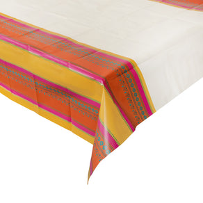 Spice Orange, Pink & Yellow Paper Table Cover