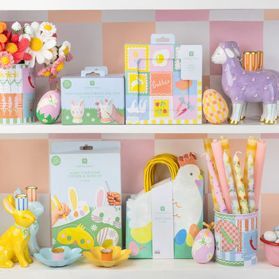 Hand-Painted Lamb Ceramic Candle Holder | Easter Decor |