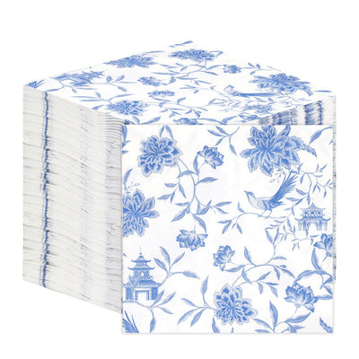 Table Kind Chinoiserie Paper Napkins - 100 Pack