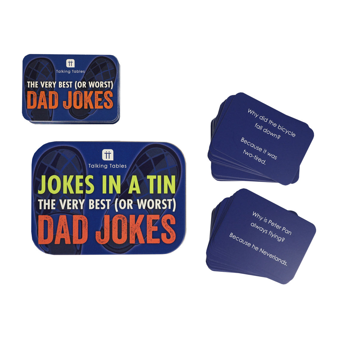 Dad Jokes in a Tin - 100 Cards, 100 Jokes -  POS Unit