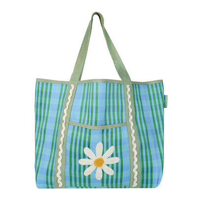 Recycled Plastic Daisy Flower Tote Bag