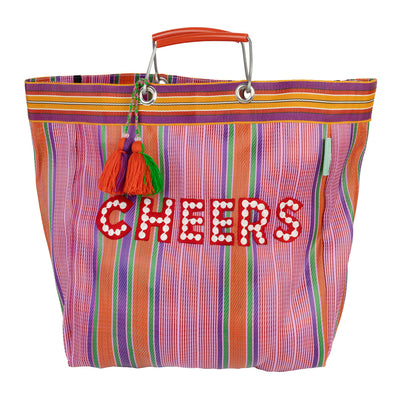 Recycled Plastic "Cheers" Tote Bag | Christmas Gifts |