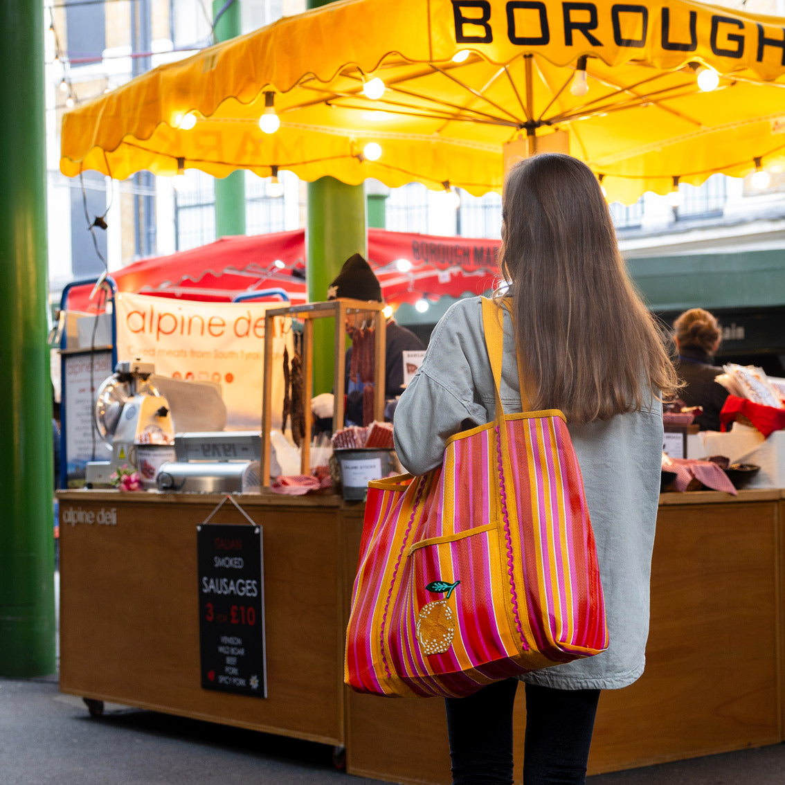 Bon Appetit Recycled Plastic Lemon Tote Bag