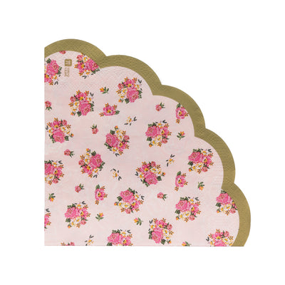 Truly Scrumptious Pink Scalloped Paper Napkins - 20 Pack