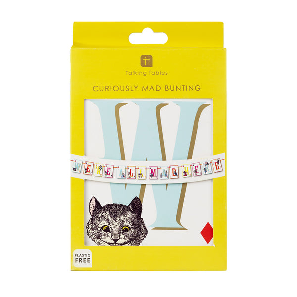 Alice in Wonderland Bright Muli Coloured Double Sided Bunting - 3m