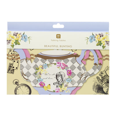 Alice in Wonderland Teapot Bunting